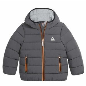 Gerry Weber Gray Puffer Jacket with Orange Accents